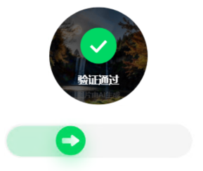 百度旋转验证码自动识别效果展示图2-森林风景验证通过